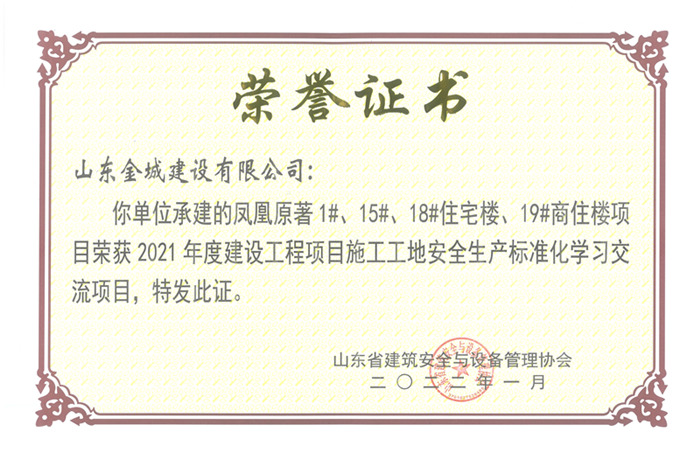 PJAQ79-山东省建设工程项目施工工地安全生产标准化工地 -凤凰原著1#、15#、15#住宅楼、19#商住楼.jpg